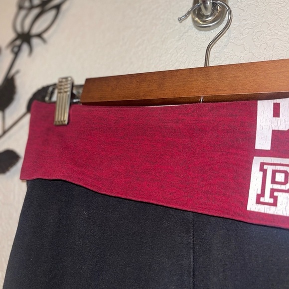 VICTORIA Secret Pink Legging Burgundy Band Size XS - Picture 6 of 6